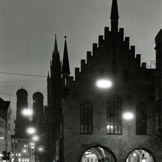 Herbert Wendling, München 1930 - 1960, Altes Rathaus bei Nacht