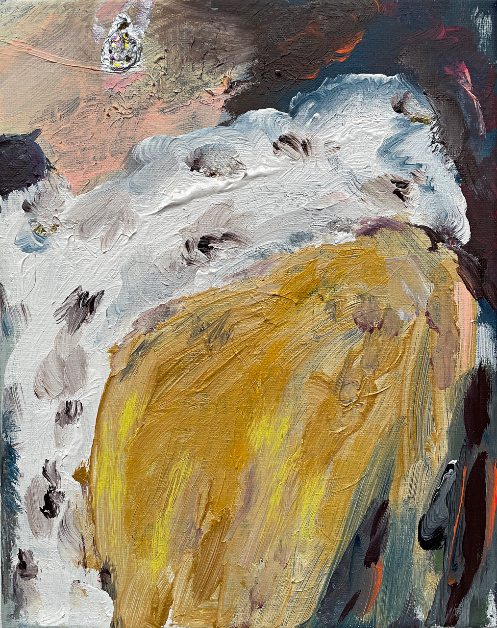 Bild von Eva Blanché mit Perlenohrring