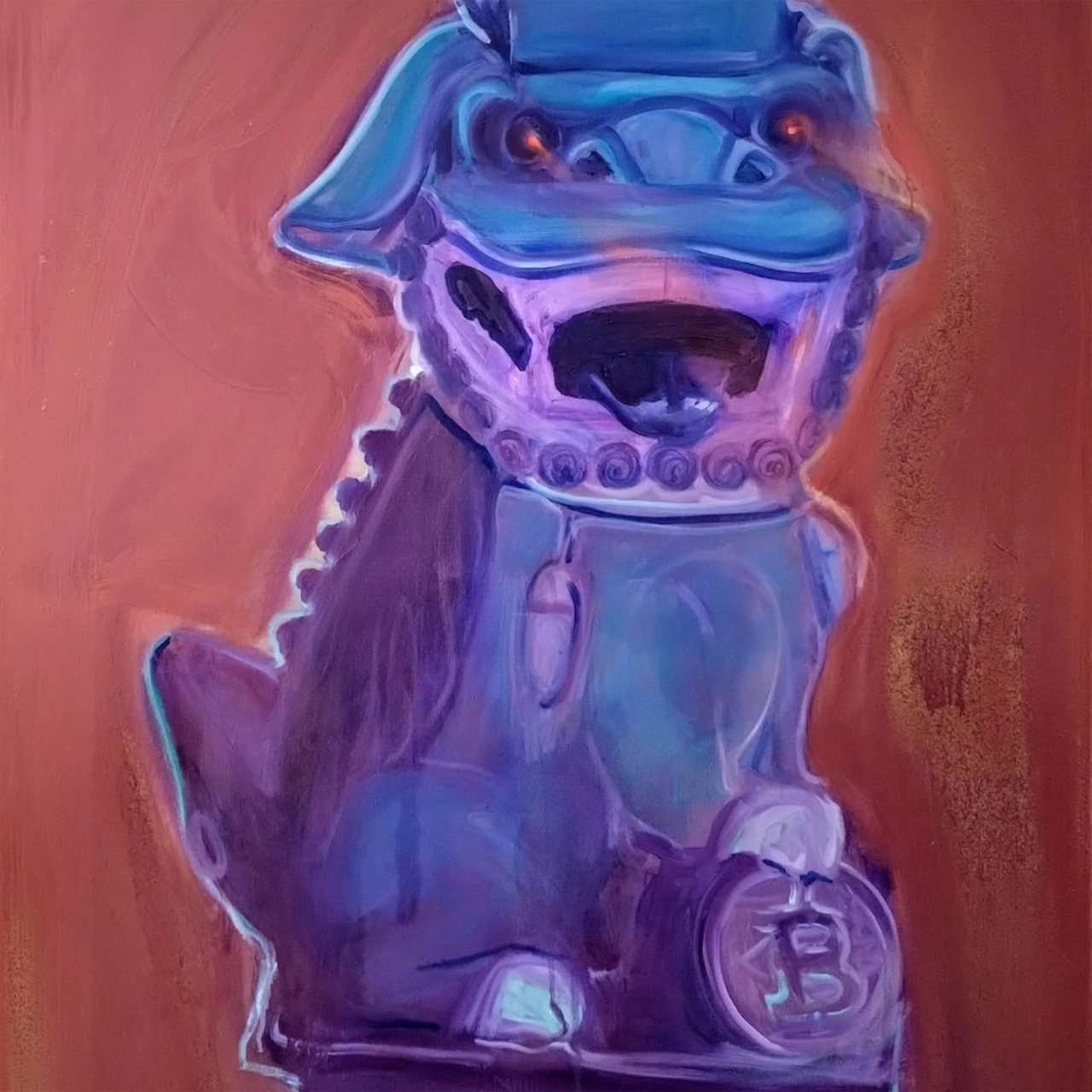 Fantasietier gemalt von Lydia Thomas