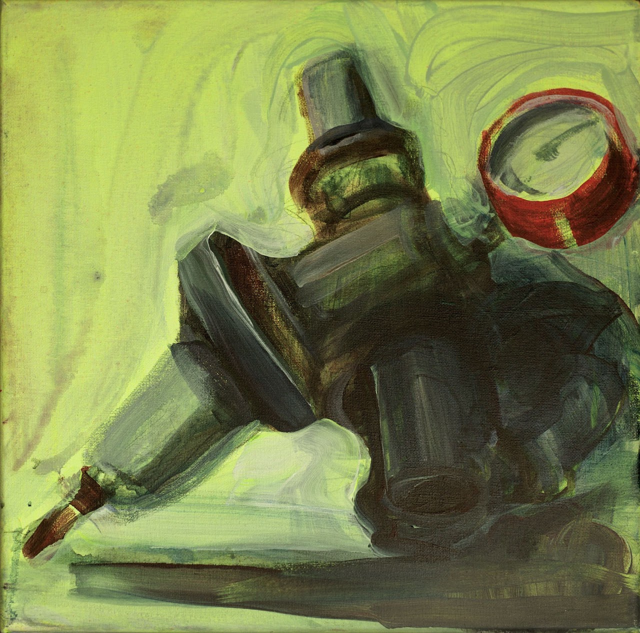 Armaturen gemalt von Lydia Thomas