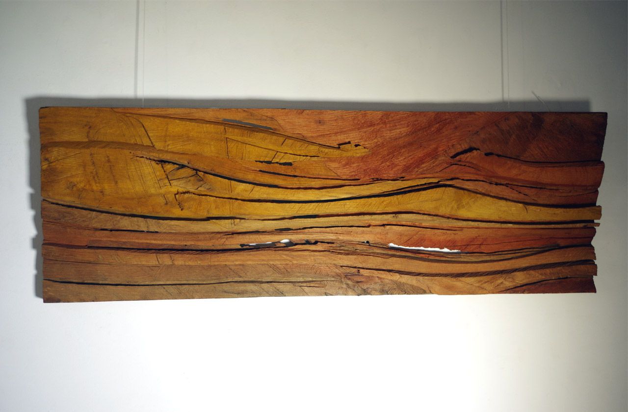 Holzskulptur Relief von Elsa Nietmann