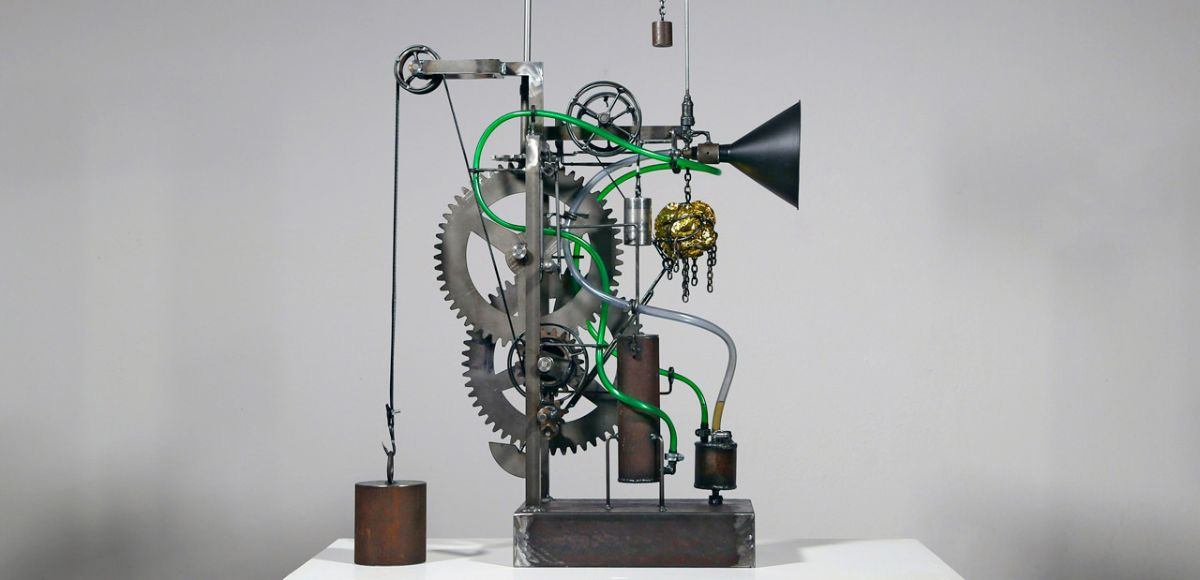 Kinetische Skulptur - Changing Announcement von Bernhard Jordi