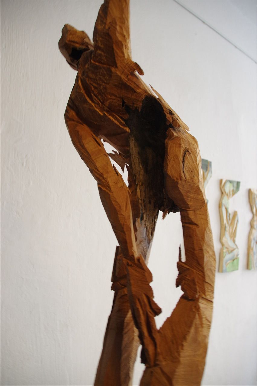 Männliche Skulptur von hinten, von Elsa Nietmann