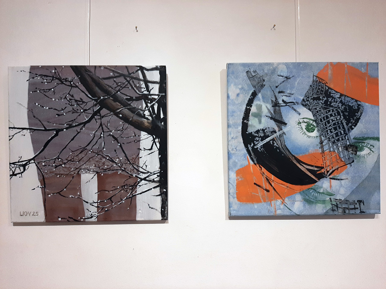 Bilder von L. K. Wurm in der Ausstellung Form wird Emotion