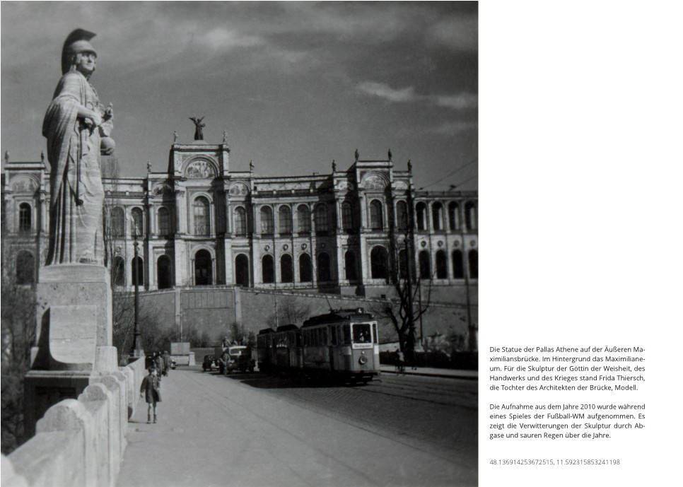 Pallas Athene auf der Maximiliansbrücke